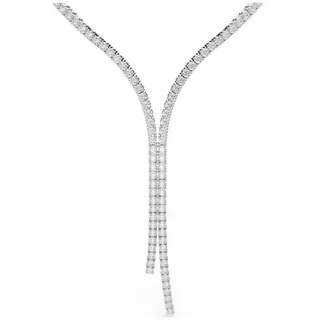 Swarovski Matrix Y-Halskette Weiß