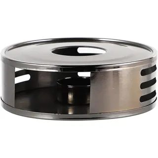 Echtwerk Stövchen, Schwarz, Metall, rund, 5 cm, Kaffee & Tee- und Kaffeewärmer, Untersatz für alle handelsüblichen Tee- & Kaffeezubereitung, Stövchen