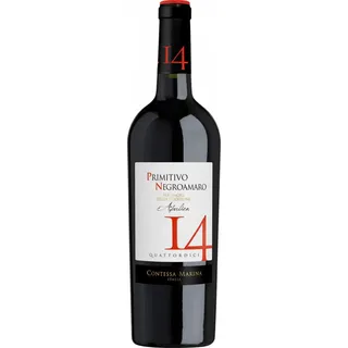 Contessa Marina Primitivo Negroamaro Puglia IGT 14 Contessa Marina Apulien Rotwein halbtrocken