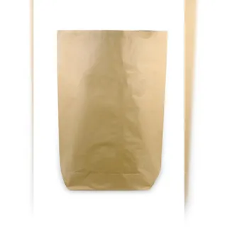 Hypafol Bio Papier Müllbeutel | abbaubare Biomüllbeutel | ohne Plastik | 2-lagig, Tüten mit 50 L Fassungsvermögen | 450x600+200 mm,