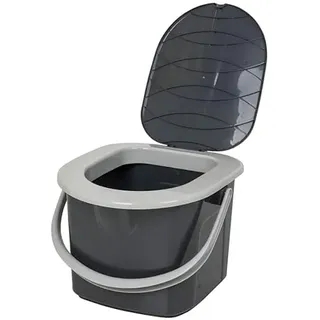 BranQ Toilette Campingtoilette Mobile Toiletteneimer Reisetoilette für Alte Leute Töpfchen Outdoor Camping (22L)