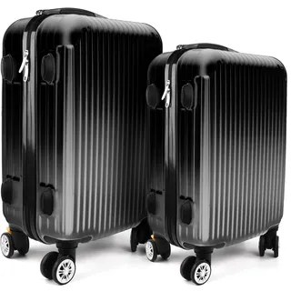 Hti-Living High Level Koffer-Set 2-tlg. schwarz