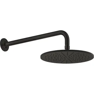 GESSI Inciso Antikalk-Kopfbrause D300 mm, mit Gelenk und Wandarm 389 mm, 1/2 Anschluss, 58248187, Farbe: Bronze