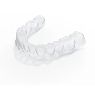 Maßgefertigte Aufbissschiene für Nacht, Knirscherschiene für Nacht, Zahnschiene Knirschen, Effektiv Verbessert den Schlaf, für den Unterkiefer