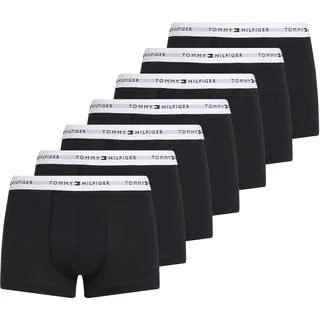Tommy Hilfiger für Herren. UM0UM03472 7er-Pack schwarze Signature Boxershorts M Heimtextilien, Baumwolle