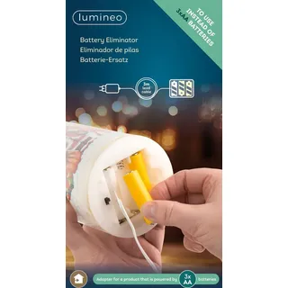 Kaemingk Lumineo Batterieadapter 3 x AA 4.5 Volt - Schwarz
