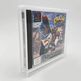 Reset Retro Acryl Box passend für Playstation 1 Spiele in OVP - Optimaler Schutz & praktische Aufbewahrung für Sammler - Stilvolle Präsentation Ihrer Sammlung - Transparenz und UV-Schutz