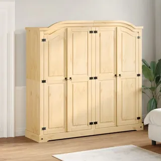 vidaXL Kleiderschrank 194x52x186 cm Massivholz Kiefer