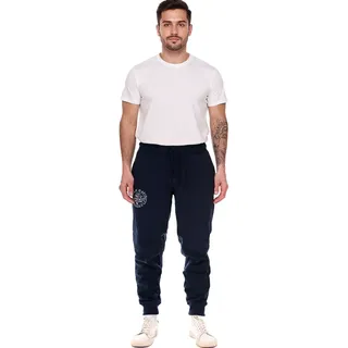 CAMP DAVID Herren Jogging-Hose mit Baumwollanteil Sweat-Hose Trainings-Hose 428251 2301 Dunkelblau - M