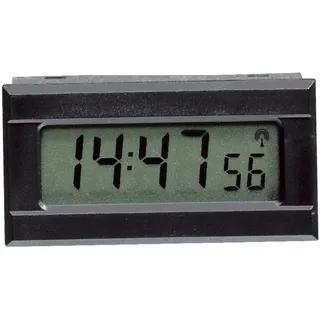 EUROTIME Funk-Uhrwerk 51900 mit Anzeige Schwarz