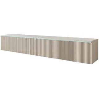 P & B Lowboard 180x30 cm Beige Kunststoff