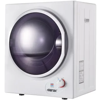 Merax Ablufttrockner mini-Wäschetrockner, PTC-Heizelement, Wärmewahl bis 65 °C, Frontlader, Doppelte Filterung, freistehend/hängend, Timer 20 bis 200 Minuten weiß 50 cm x 59 cm x 42 cm