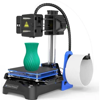 Easy Threed K7 3D-Drucker für Kinder, 100x100x100 mm Druckgröße, mit 5m PLA-Filament und TF-Karte, ohne beheiztes Bett, Ein-Tasten-Drucken, für... - Blau