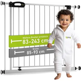 Bomi Treppenschutzgitter Merle 83-243 cm Weiß