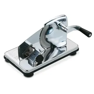 Lioninox Aufschnittmaschine aus Edelstahl, manuell, 250 x 150 x 150 mm