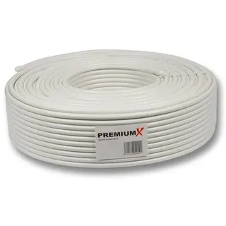 135dB 50m PremiumX Basic Pro Koaxial SAT Kabel 5-fach geschirmt Koaxialkabel Antennenkabel für 4K Ultra HD | DVB-S / S2 | DVB-C | DVB-T | BK Anlagen