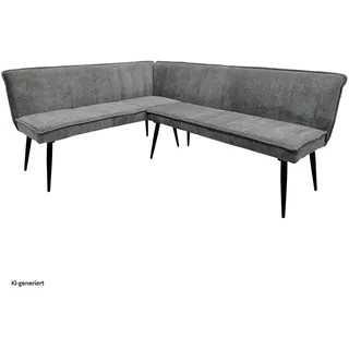 Hti-Living Eckbank 154 x 195 cm Mesilla Blaugrau kurzer Schenkel links