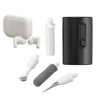 Charger Port Cleaning Kit, Wireless Earphones Cleaner Brush, ABS Portable Cleaner Gadgets for Earphone, Keyboard, Electronics, Camera, Smartphone Maintenance and Care, 4.3x2.8x2.8cm