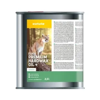 eukula® euku premium hardwax oil+ Pflegeöl, extramatt 0152002590 , 2,5 l - Dose