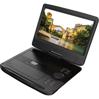 Denver MT-1097 Tragbarer DVD-Player 25.4cm 10 Zoll EEK: C (A - G) Akkubetrieb, inkl. 12V Kfz-Anschlusskabel Schwarz