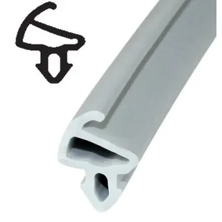 SN-TEC Fensterdichtung/Renovierungsdichtung/Fenstergummi SD 2116 für 3,8 bis 4,5mm Nut z.B. für Kömmerling Fenster, Farbe: Grau (5 Meter)
