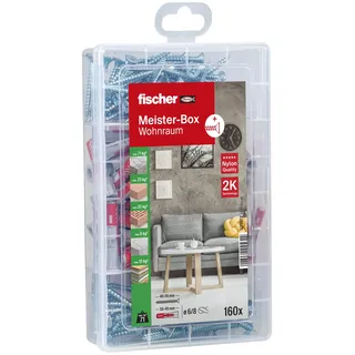Fischer Dübel- und Schraubenset 160-teilig 6-8 mm Durchmesser 30-50 mm Länge