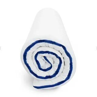 Sleepneo Geltopper, Weiß, Textil, H2, 200x200 cm, Hergestellt in Deutschland, Medizinisch getestet, Oeko-Tex® Standard 100, atmungsaktiv, Bezug abnehmbar/waschbar, Ober- und Unterseite versteppt, optimale Belüftung, schadstoffgeprüft, wendbar, Schlafzimmer, Matratzen Shop, Matratzenzubehör, Topper