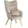 Samt 63 x x 63 Beige/Grau