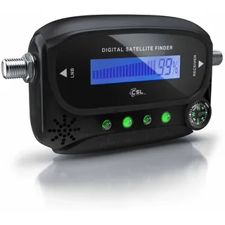 CSL Satfinder, digitaler Satelitensucher mit Anzeige und akustischem Signalton