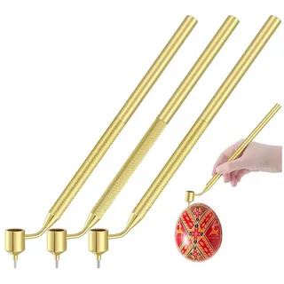 Malloy 3er-Set Pysanka-Set Heißwachs-Zeichenstifte für Dekorative Künste für Ostereier Pysanky-Zubehör