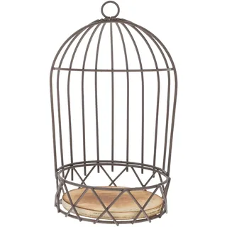 DECHOUS Vogelkäfig Deko Aus Metall Blumentopfständer Und Kerzenhalter Für Tischdeko Für Wohnzimmer Esstisch Hochzeit Garten Und Festliche Dekoration 9.45X4.72X4.72in