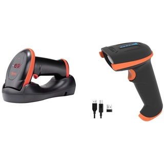 Tera Barcode-Scanner Bildsensor 2D 1D QR Wireless 2,4 GHz mit Ladestation USB-Kabel Digitaler-Bildscanner & Barcode Scanner 1D 2D QR Wireless Kabellos 2,4 GHz + Wired USB 2,0 Kabelgebunden Handscanner