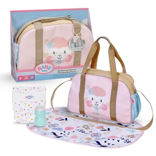BABY BORN Puppenwickeltasche Wickeltasche Blumen rosa 837894