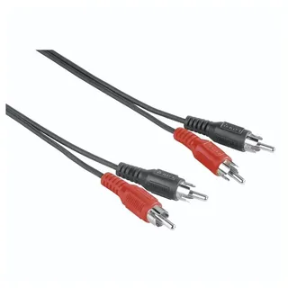 Hama Audio-Kabel 2 x RCA Schwarz