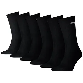 Puma Short Crew Sportsocken 6-Pack schwarz 2.0 - 43-46