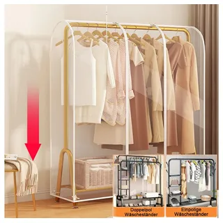 QUBEBU Kleiderständer Organizer Staubschutz Kleidersack Abdeckung Kleiderschutzhülle (1 St), (Mit Reißverschluss, Staubschutz, Hängende, Transparent), Aufbewahrungstasche, für Kleiderständer