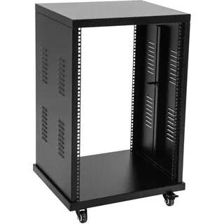 Omnitronic ROADINGER Stahl-Rack SR-19, 20HE | Pulverbeschichtetes Stahl-Rack, ideal für Festinstallationen
