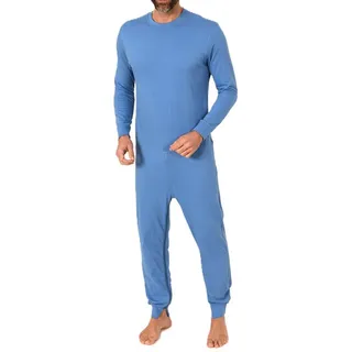 NORMANN CARE Pflegeoverall Langarm Blau S