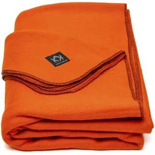 Arcturus Militärische Wolldecke, warm, dick, waschbar, ideal für Outdoor, Camping, Stadiondecke, Picknicks, Reisen, Auto- und Bushcraft-Überlebens-Kits, groß, 162,6 x 223,5 cm, 2 kg (Orange)