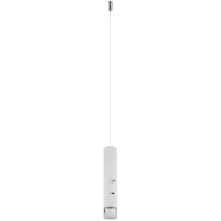 GLOBO LIGHTING LED Pendelleuchte, Dimmfunktion, LED fest integriert, Warmweiß, 2in1 Akku-Lampe Weiß: Hängelampe einflammig & Taschenlampe, Ø 3,8cm weiß