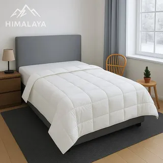 Traumschlaf Daunendecke Himalaya warm, Füllung: 100% Daunen 200x220 cm - weiß