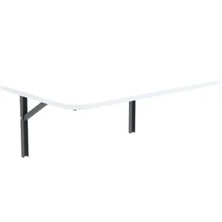 AKKE Wandklapptisch mit abgerundete Ecken für Küche Zimmer Wohnzimmer Kinderzimmer 60 cm x 50 cm, Wandtisch klappbar, Klappbarer Wandtisch Küchentisch Kindertisch, Klapptisch Klappschreibtisch Küche