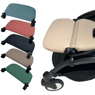 Brogtorl Zubehör für Kinderwagen – Beinstütze – Erweiterungsbrett kompatibel mit Babyzen YOYO – ohne Demontage – 6,2 Zoll Verlängerung, einfach zu befestigen und zu reinigen (Grau - Braun)