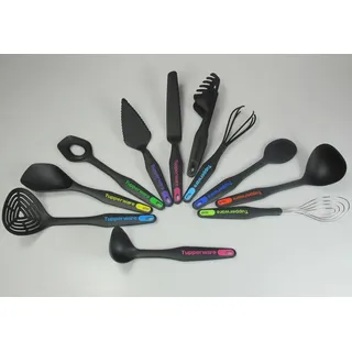 TUPPERWARE Griffbereit Tortenstück+versch.Küchenbesen+-löffeln+Chefzange+Palette