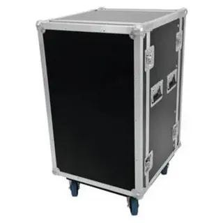 Omnitronic Rack Profi 19 Zoll Rack 18 HE Holz inkl. Griff, inkl. Rollen