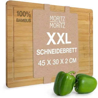 Moritz & Moritz XXL Schneidebrett Bambus 1-St 45 x 30 cm Beige