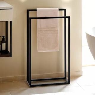 Idimex MAILO Handtuchständer Schwarz