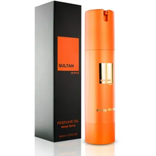 Sultan of Style Deep Force Parfum Oil Herren - Intensiver & Eleganter Orient Duft - 100% Alkoholfrei - Pflegende Ätherische Öle - Geschenke für Männer