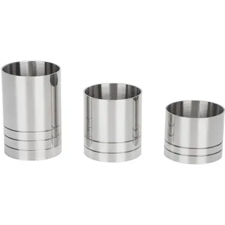 Cocktail Messbecher, 3er Set Edelstahl Bar Messbecher, Unzenbecher, Messbecher, Barkeeper Werkzeug (25ml, 35ml, 50ml)