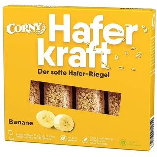 CORNY Haferkraft Banane einzeln verpackte Bananen Hafer Riegel 140g